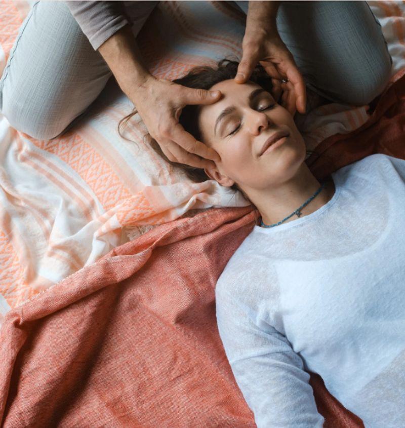 Cranial Sacral Therapy session in progress